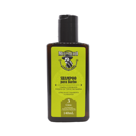 Shampoo para Barba Muchacho Citric 140ml - Shopmano