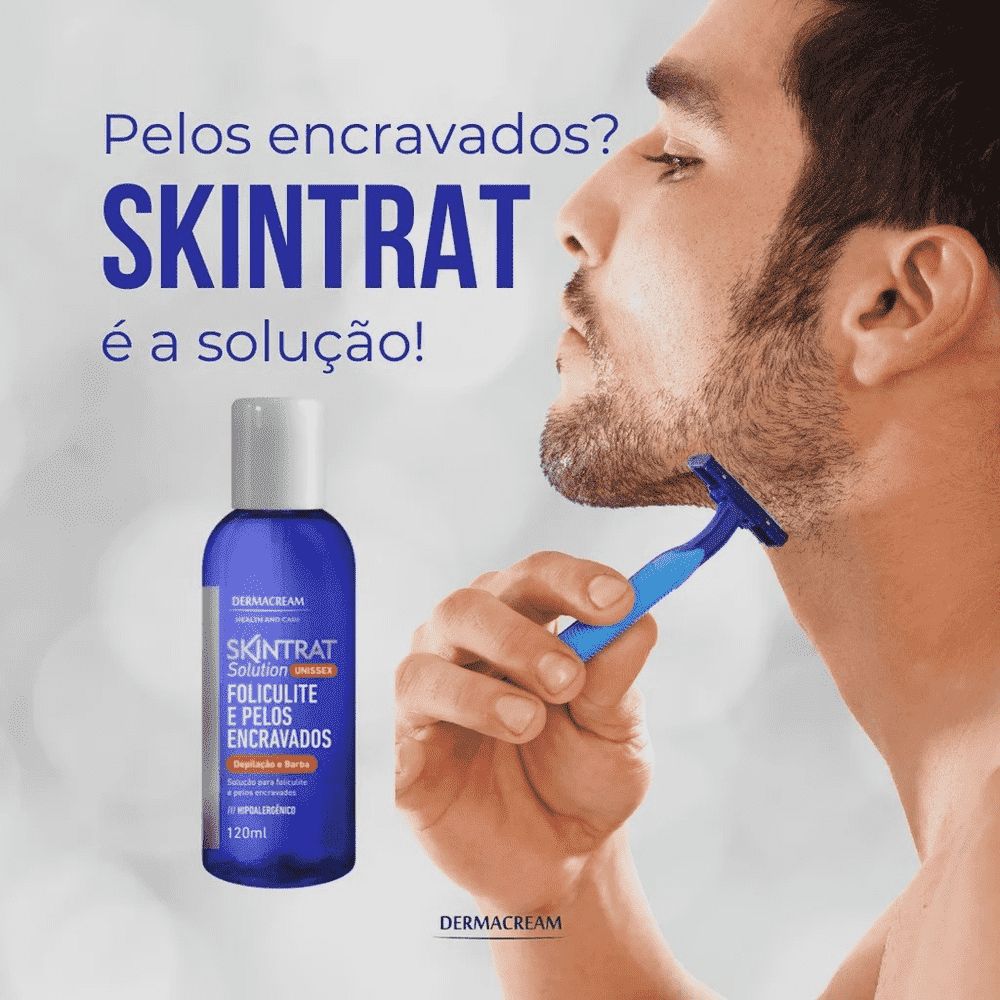 Skintrat Solution Depilação E Barba Dermacream 120ml - Shopmano