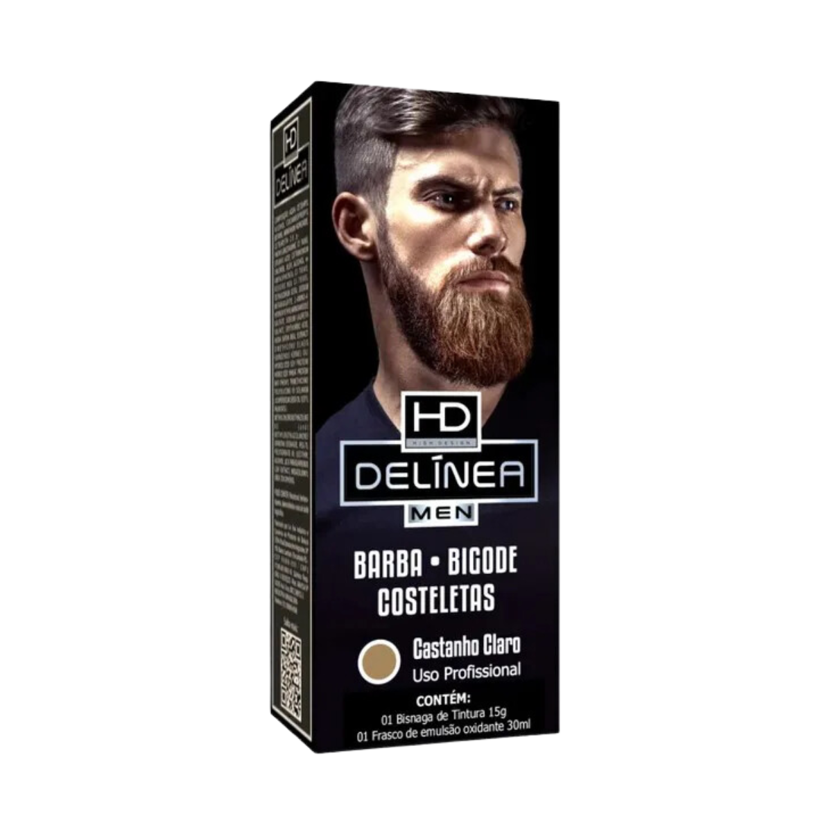 Tinta para Barba e Bigode Castanho Claro Delínea Men 15g - Shopmano