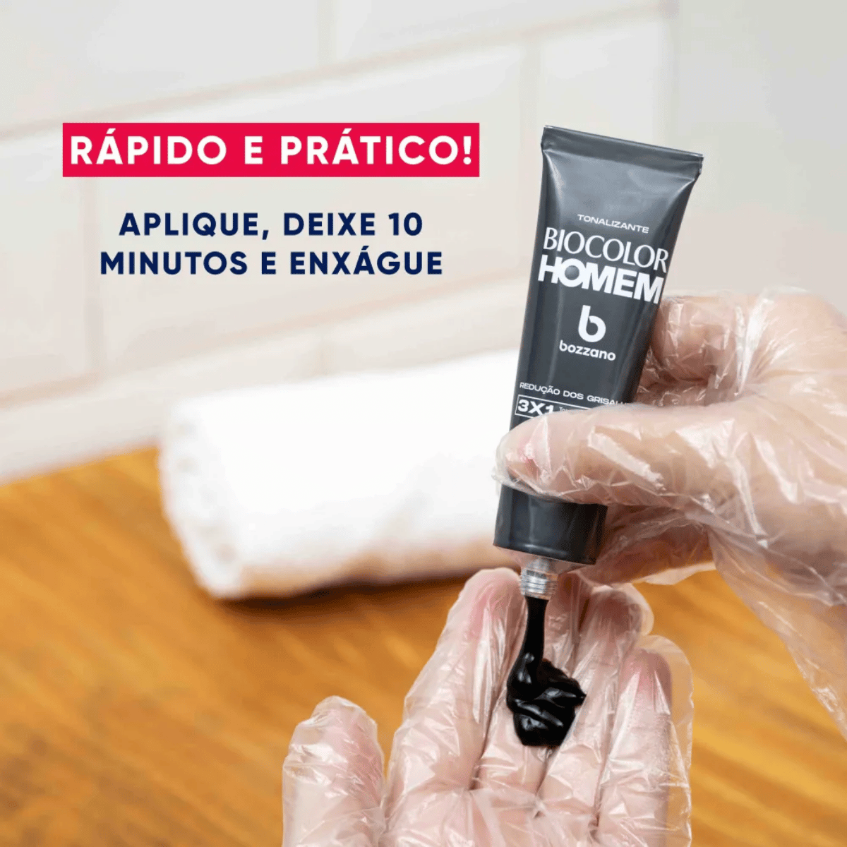 Tonalizante Redutor de Grisalhos Cabelo e Barba Biocolor Bozzano - Shopmano