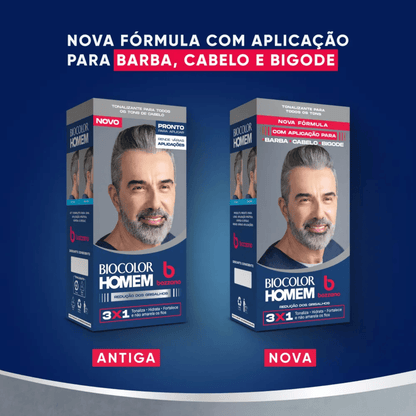 Tonalizante Redutor de Grisalhos Cabelo e Barba Biocolor Bozzano - Shopmano